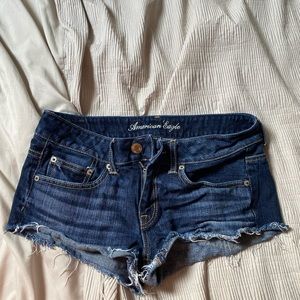 American Eagle Dark Wash Mini Shorts